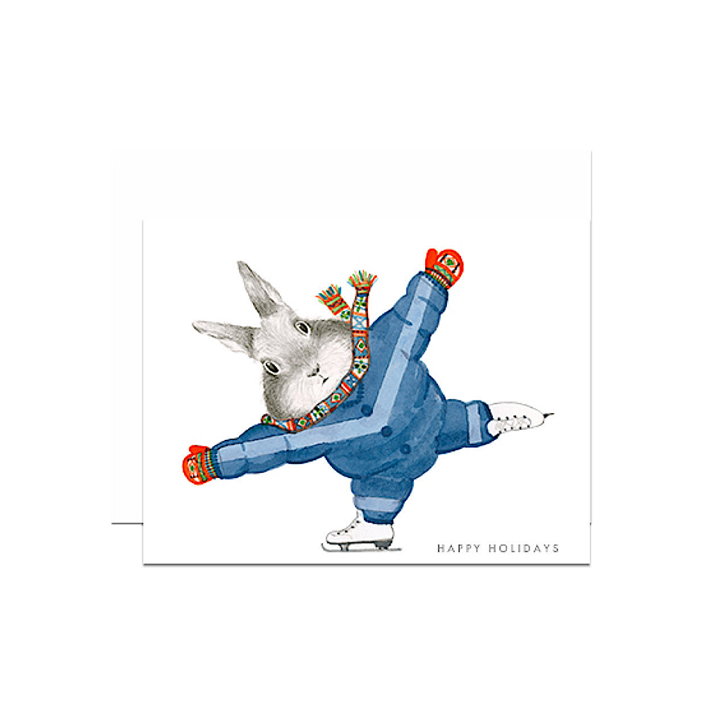 Dear Hancock Card - Bunny in Snowsuit