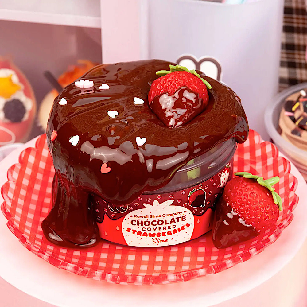 Kawaii Slime - Chocolate Covered Strawberries Glossy Slime