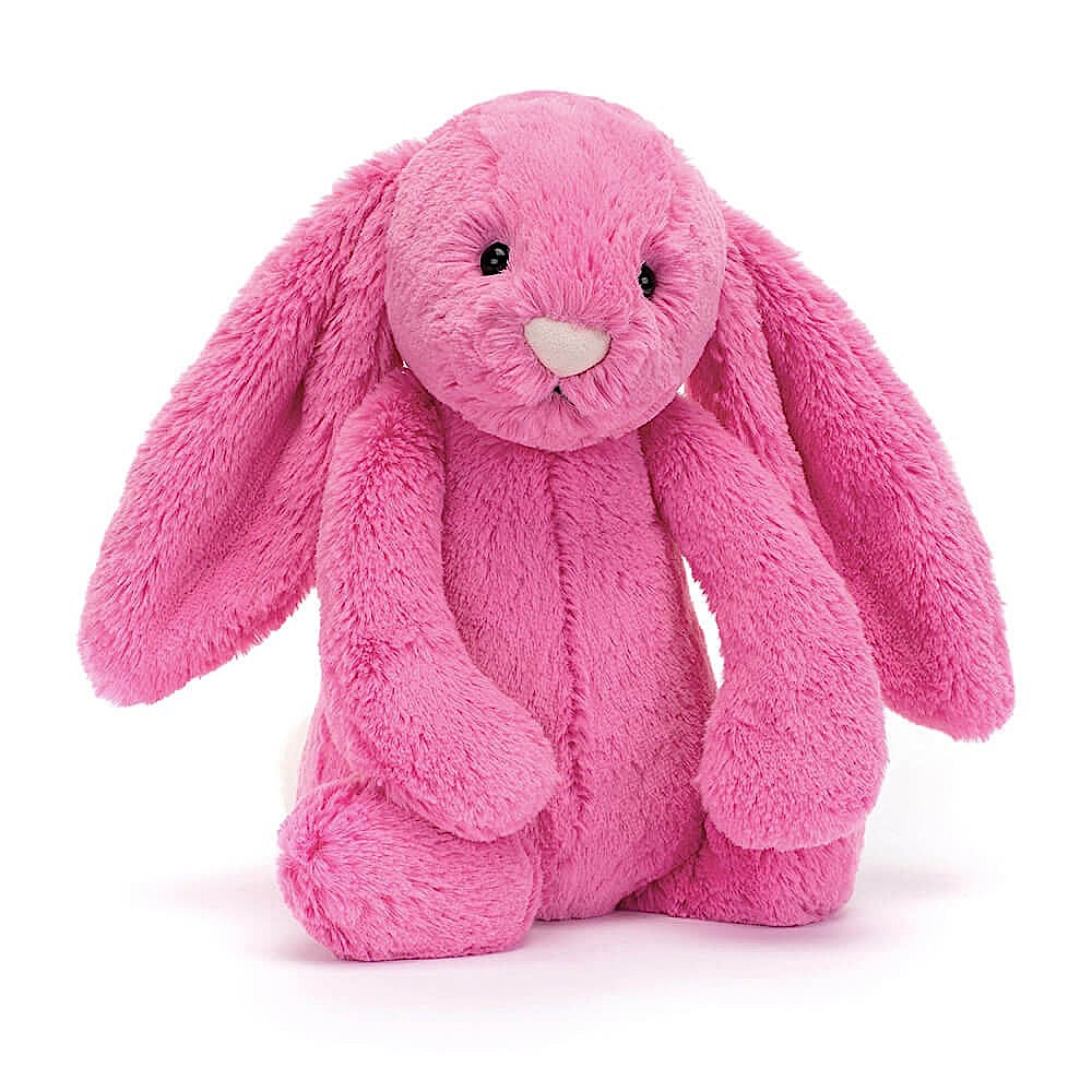 Jellycat Bashful Hot Pink Bunny - Small - 7 Inches