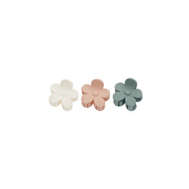 Rylee + Cru Rylee + Cru Flower Clip Set - Aqua/Ivory/Blush