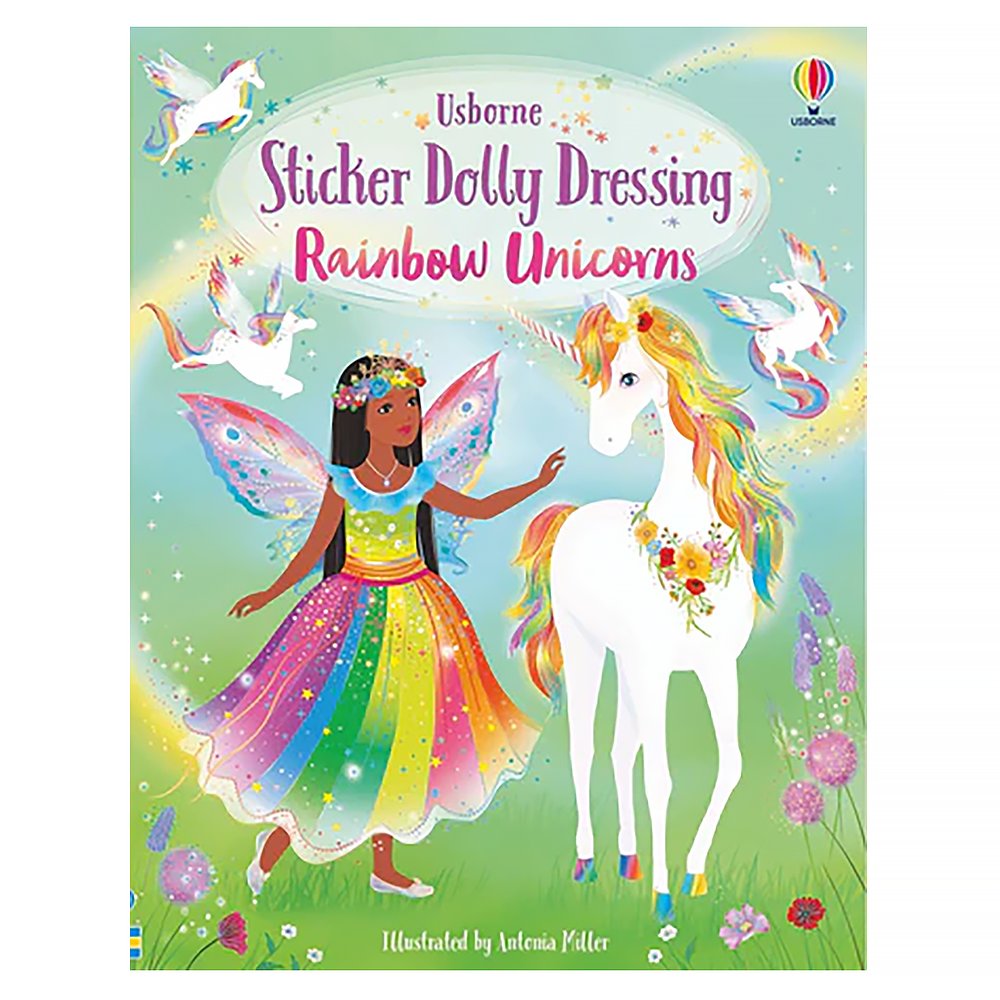 Sticker Dolly Dressing - Rainbow Unicorns