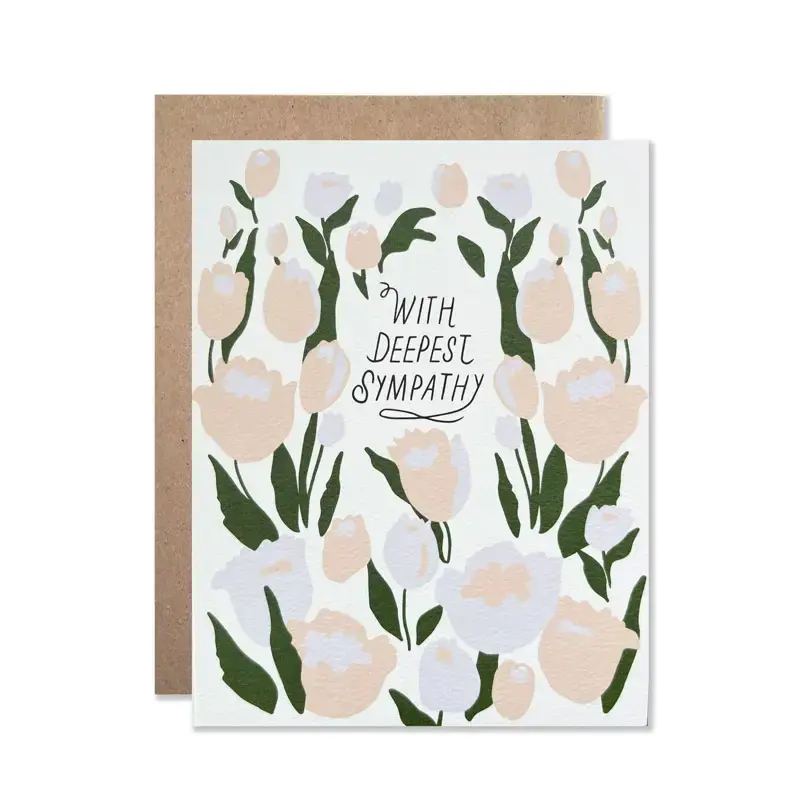 Hartland Cards - Deepest Sympathy Tulips