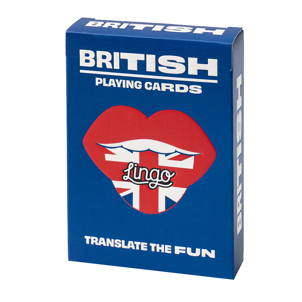 Lingo Playing Cards Lingo Language Cards - British Slang