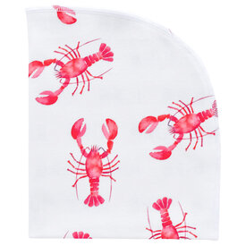 Jennifer Ann Jennifer Ann Organic Blanket - Lobster Standard (40 x 34 inches)
