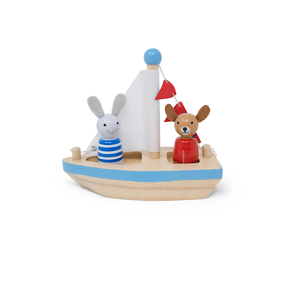 Jack Rabbit Boats & Buddies Bath Toy - Dog & Bunny