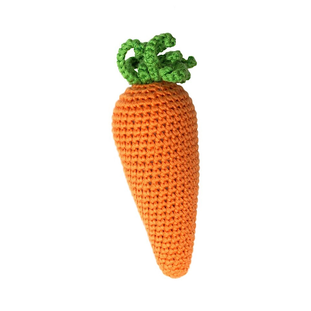 Cheengoo - Carrot Crocheted Rattle