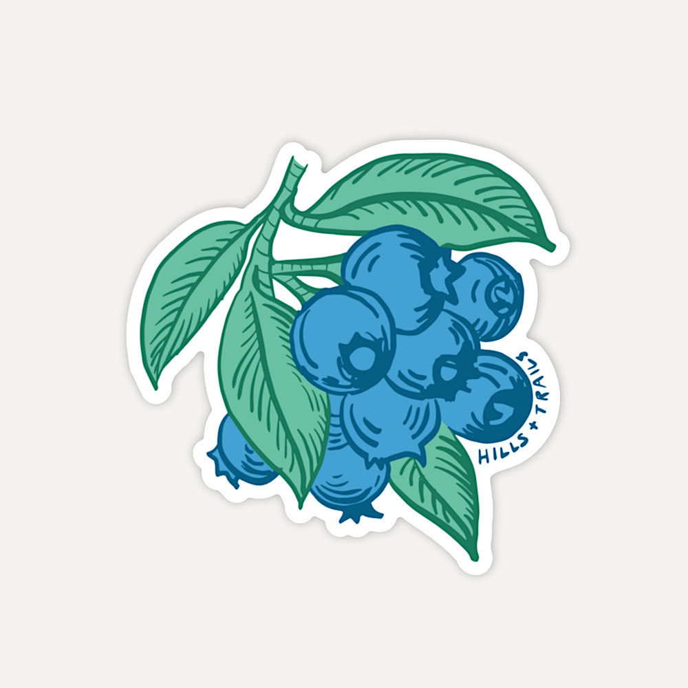 Hills & Trails Sticker - Blueberry Bunch