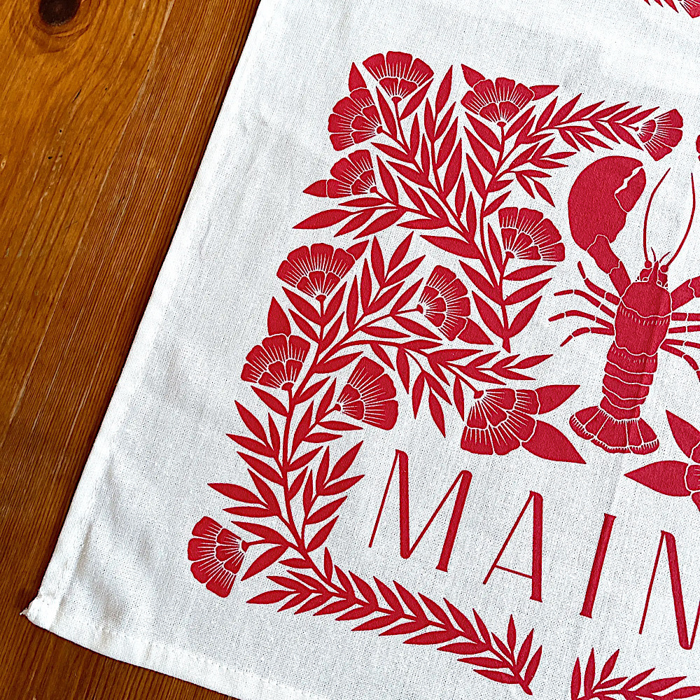 Katharine Watson Tea Towel - Maine Lobster