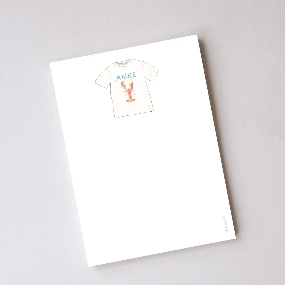 Sara Fitz Sara Fitz Notepad - Maine T Shirt