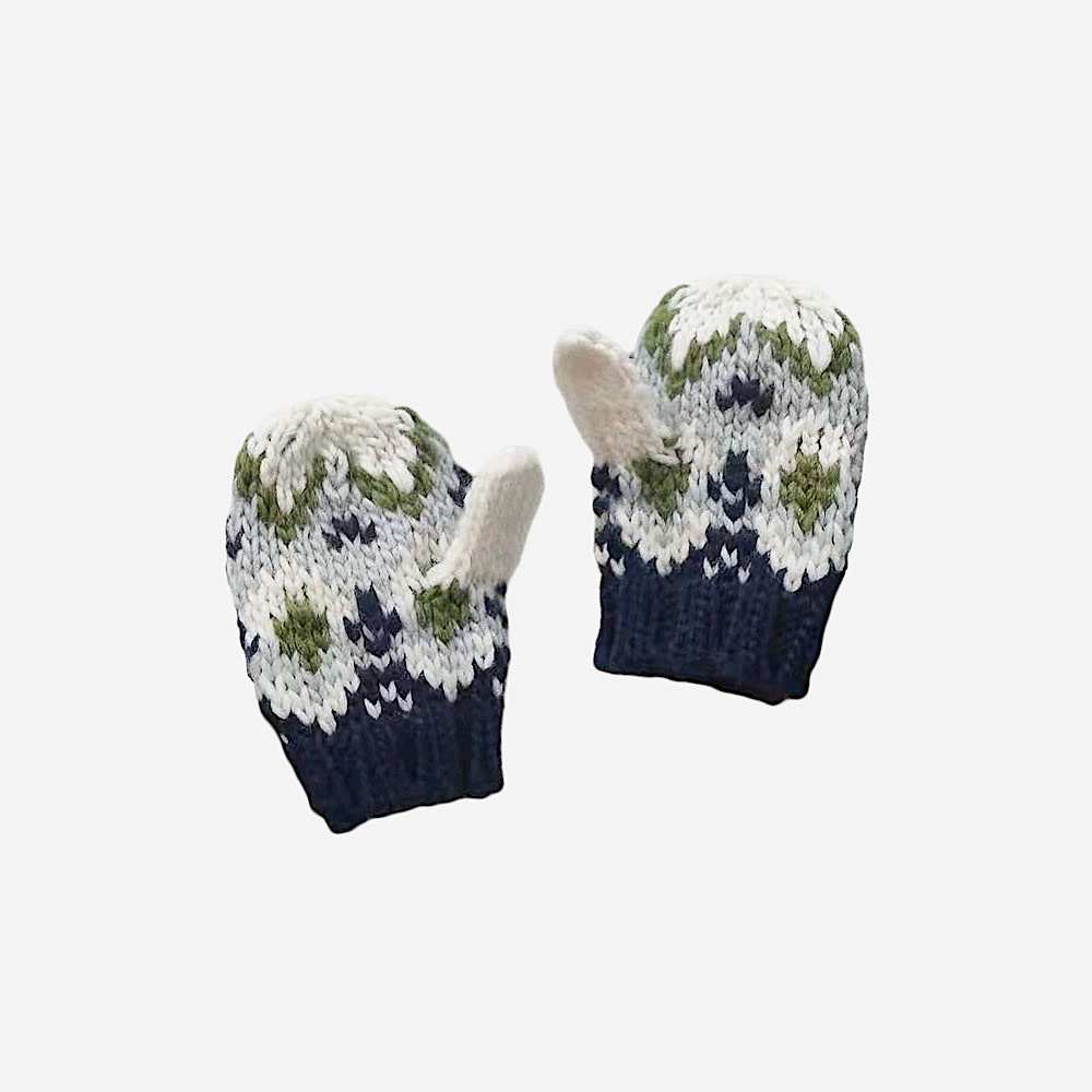 The Blueberry Hill The Blueberry Hill Baby Fair Isle Mittens - Navy