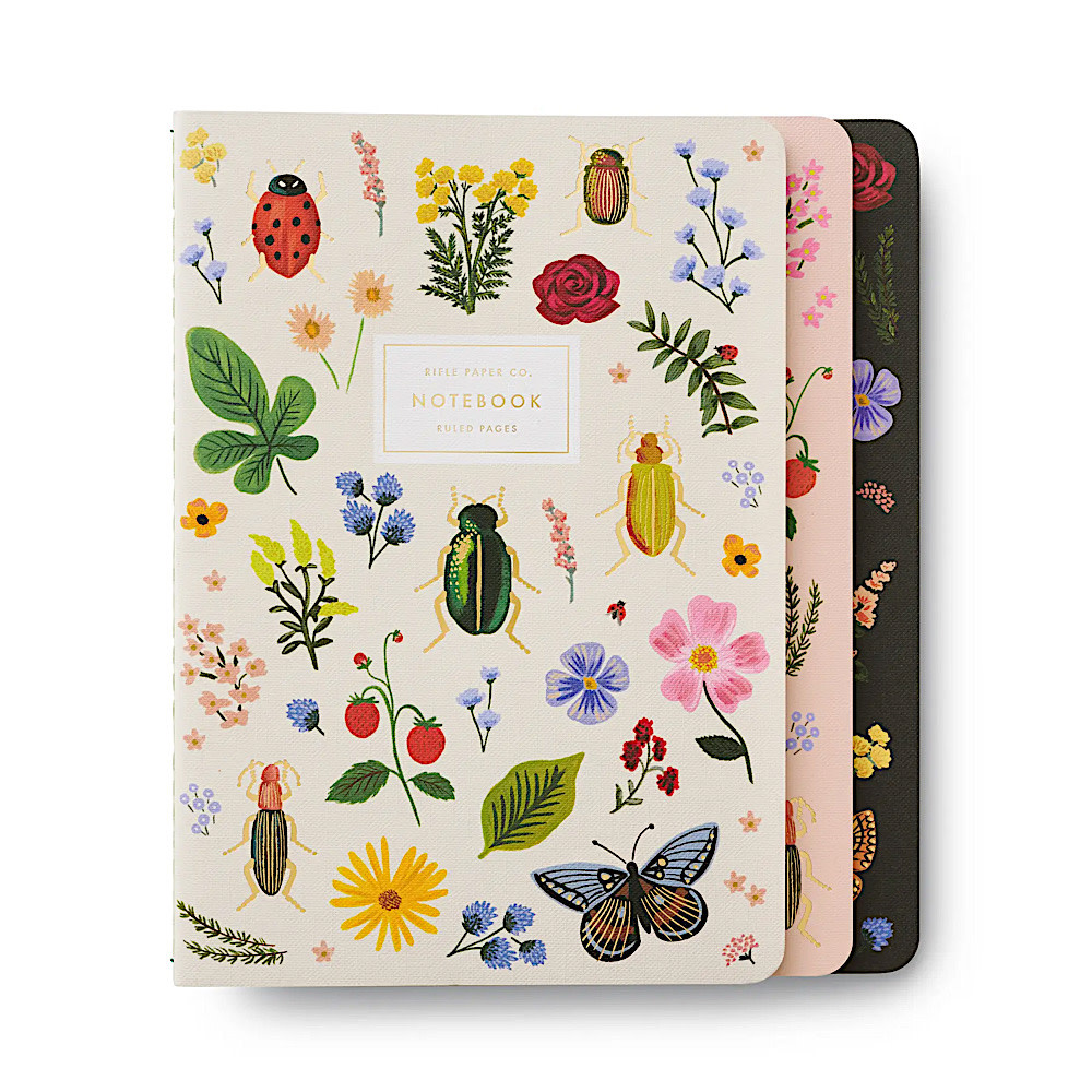 Rifle Paper Co. - Set of 3 Notebooks - Curio