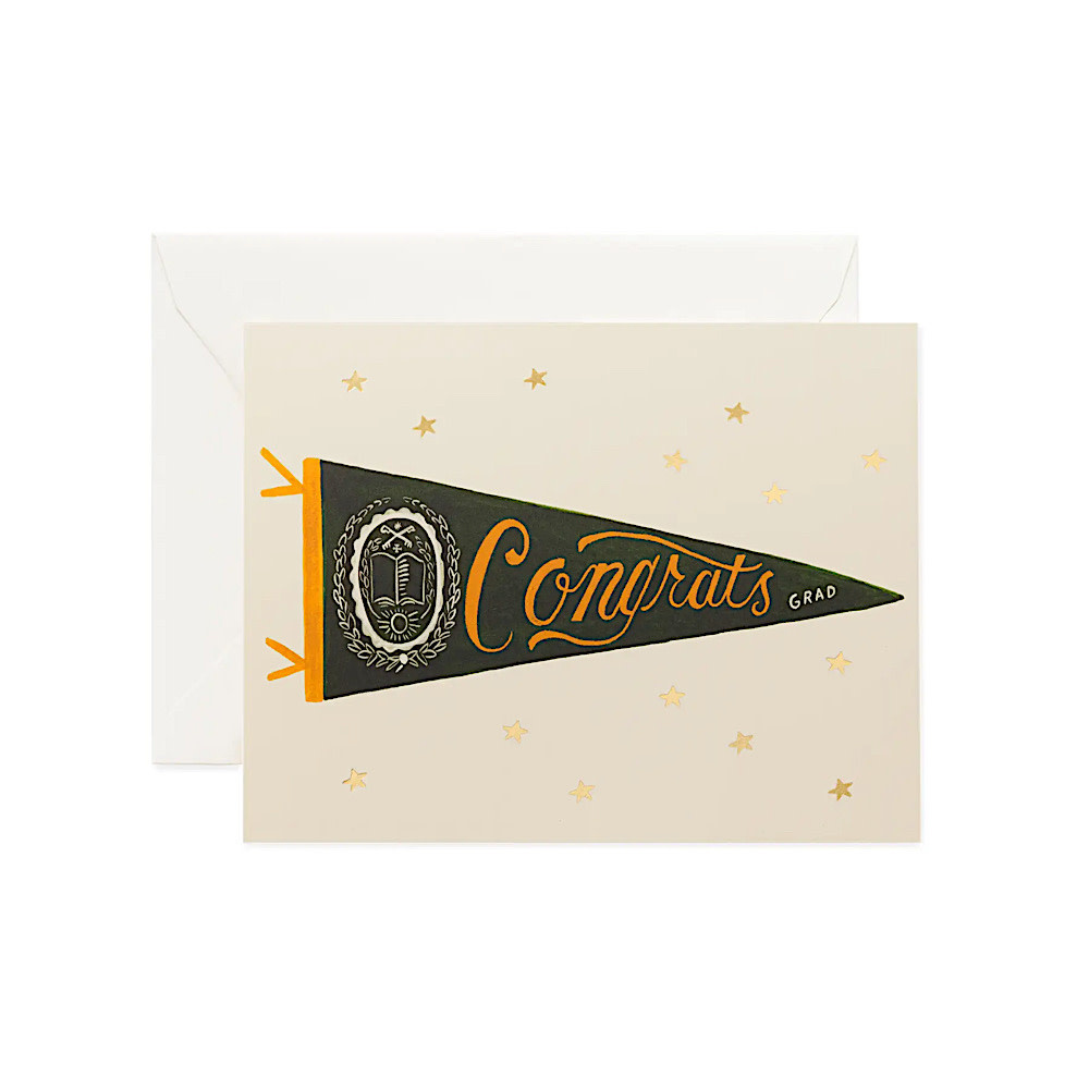 Rifle Paper Co. Rifle Paper Co. - Congrats Pennant Card