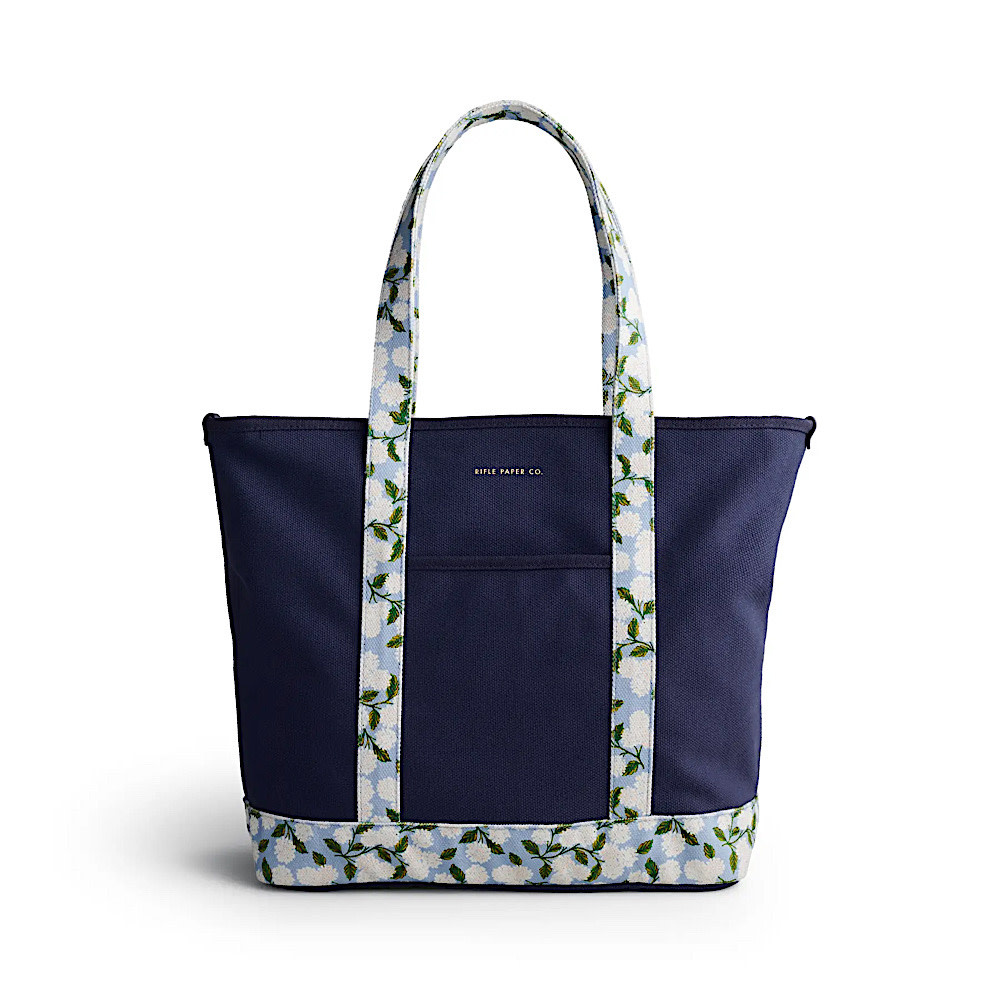 Rifle Paper Co. - Canvas Carry All - Hydrangea