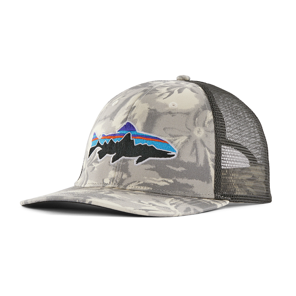 Patagonia Patagonia - Trucker Hat Fitz Roy Trout - Cliffs and Waves: Natural