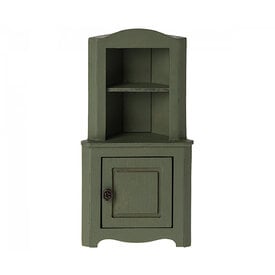 Maileg Maileg Miniature Corner Cabinet - Dark Green