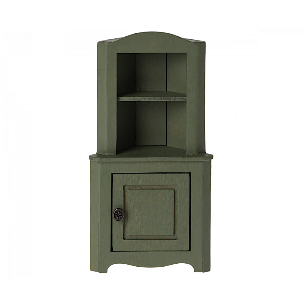 Maileg Maileg Miniature Corner Cabinet - Dark Green