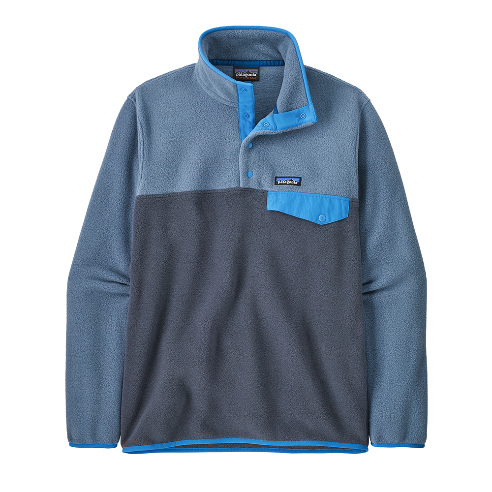 Patagonia - Mens Lightweight Synch Snap-T Pullover - Smolder Blue