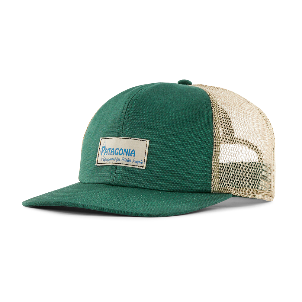 Patagonia - Relaxed Trucker Hat - Water People Label: Conifer Green