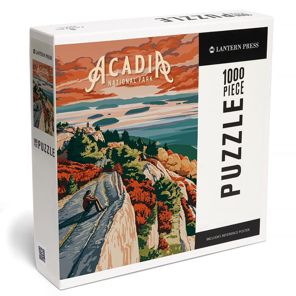 Lantern Press - 1000 Piece Puzzle - Acadia National Park