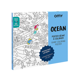 OMY DIY Color In Giant Poster - Ocean