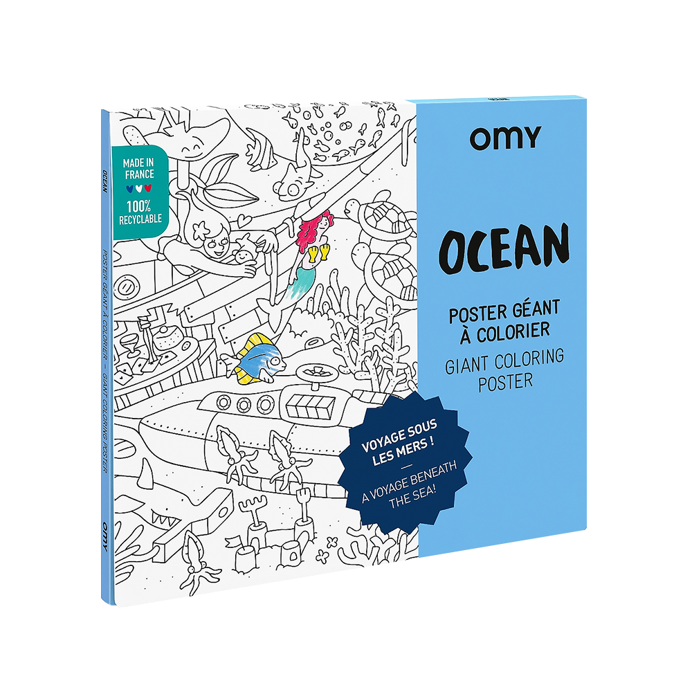 OMY OMY DIY Color In Giant Poster - Ocean