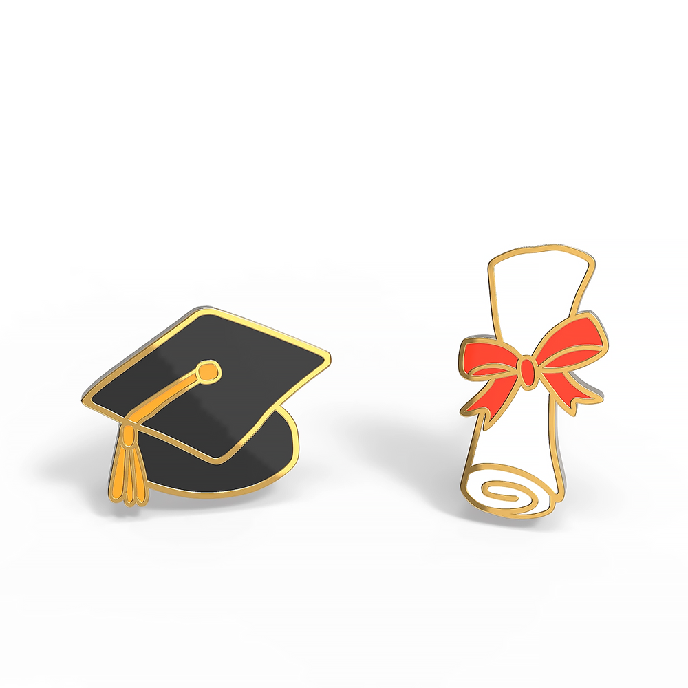 Yellow Owl Workshop Earrings - Grad Cap & Diploma