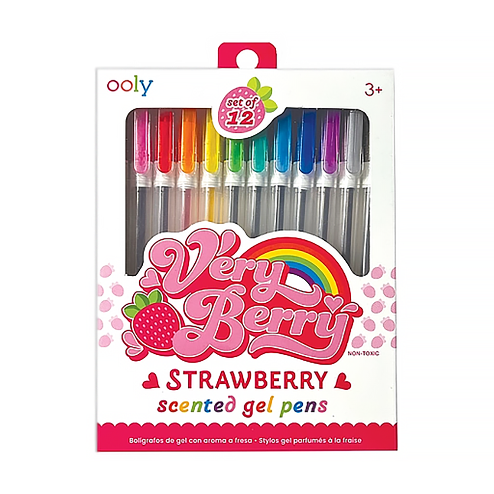 Ooly Ooly - Scented Gel Pens - Set of 12 - Very Berry