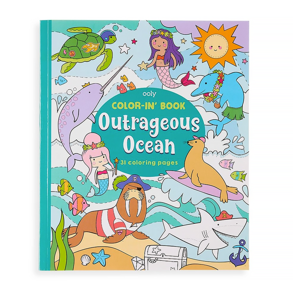 Ooly Ooly Color In Book - Outrageous Ocean