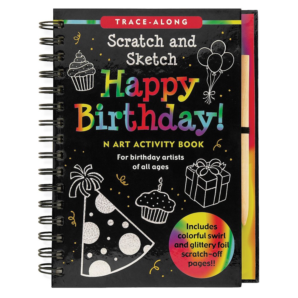 Peter Pauper Scratch and Sketch Activity Book - Happy Birthday