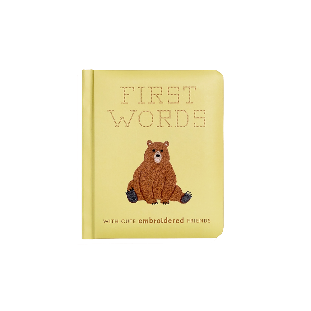 Paige Tate & Co. First Words with Cute Embroidered Friends Board Book