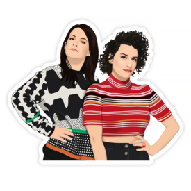 Shop Trimmings Broad City Ilana & Abbi Sticker