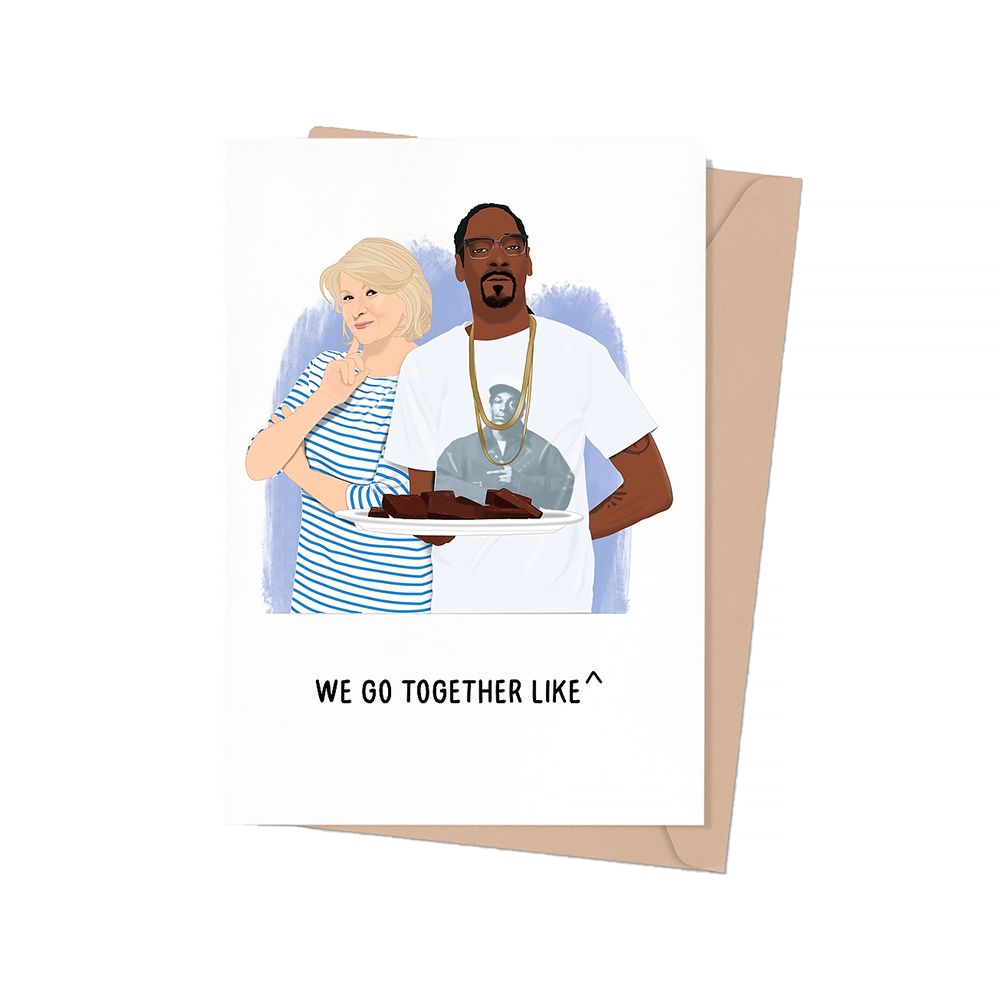 Martha Stewart and Snoop Dogg Friendship Card