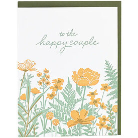 Smudge Ink Smudge Ink - Field of Flowers Wedding Card