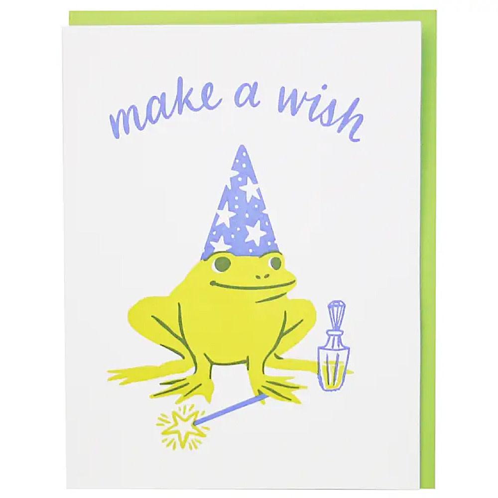 Smudge Ink Smudge Ink Card - Wizard Frog Birthday