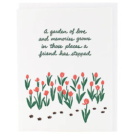 Smudge Ink Smudge Ink - Tulips & Paw Prints Pet Sympathy Card