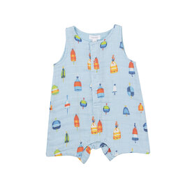 Angel Dear Angel Dear Shortie Romper - Buoys