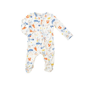 Angel Dear Angel Dear 2 Way Zipper Footie Romper - In The Ocean