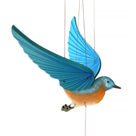Tulia's Artisan Gallery Flying Mobile - Eastern Blue Bird