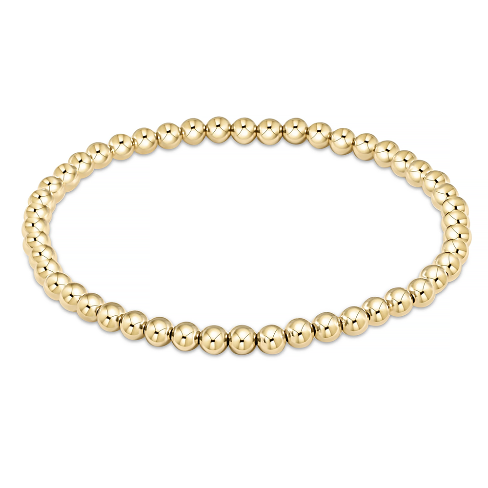 ENewton - Extends - Classic Gold Bead Bracelet - 4mm