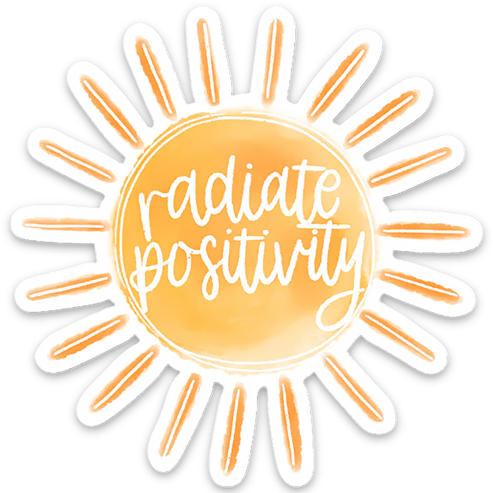 Elyse Breanne Design - Radiate Positivity Sun Sticker