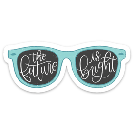 Elyse Breanne Design Elyse Breanne Design - The Future is Bright Sunglasses Sticker