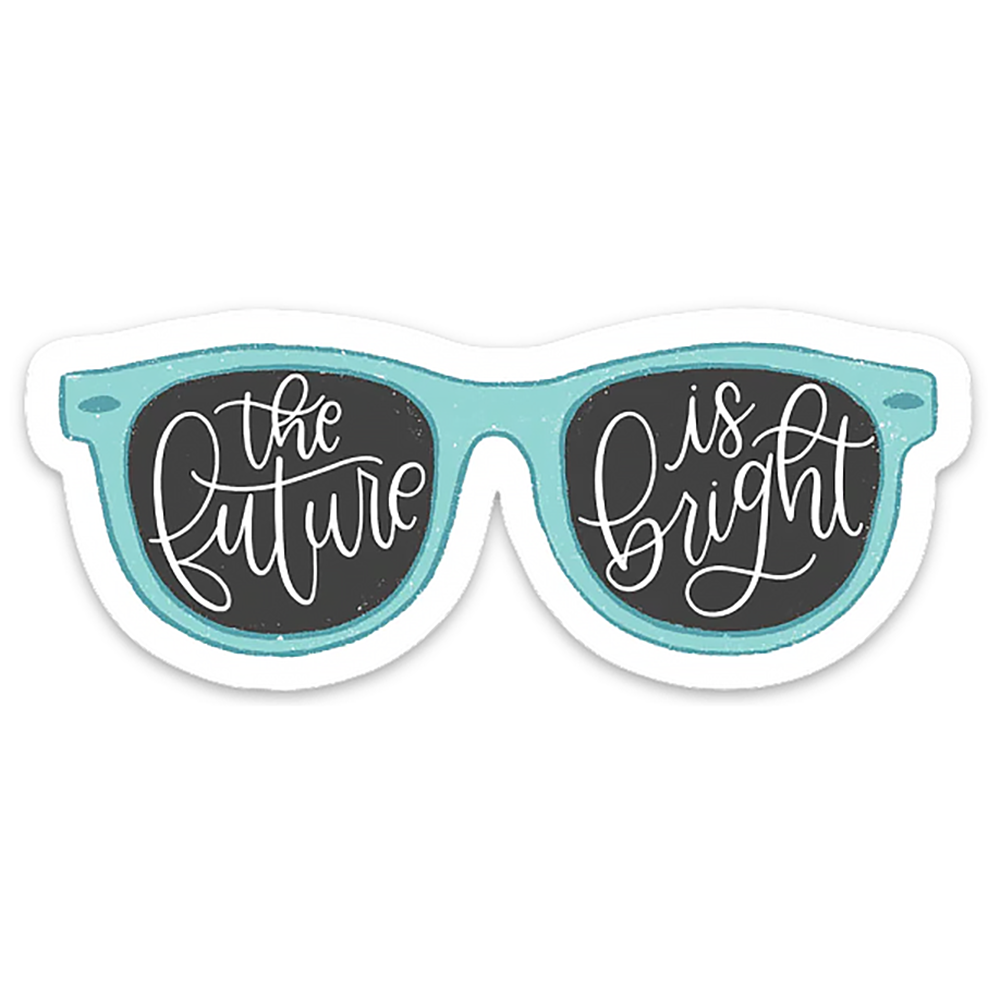 Elyse Breanne Design - The Future is Bright Sunglasses Sticker