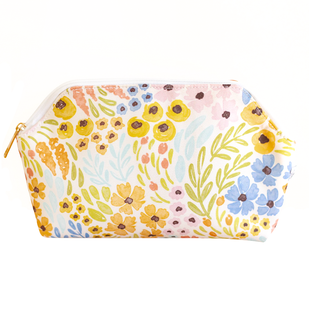 Elyse Breanne Design Zipper Pouch - Pastel Wildflower