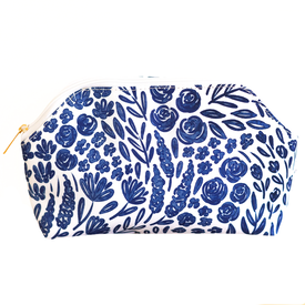 Elyse Breanne Design Elyse Breanne Design Zipper Pouch - Porcelain Floral