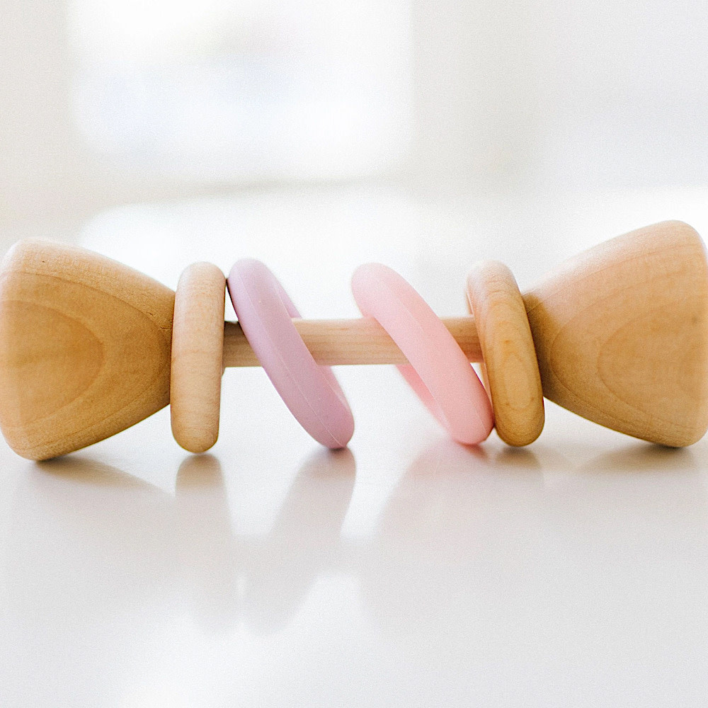 Bannor Toys Bannor Toys - Classic Wooden Rattle - Petal