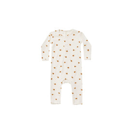Quincy Mae Quincy Mae Ribbed Baby Jumpsuit - Snails