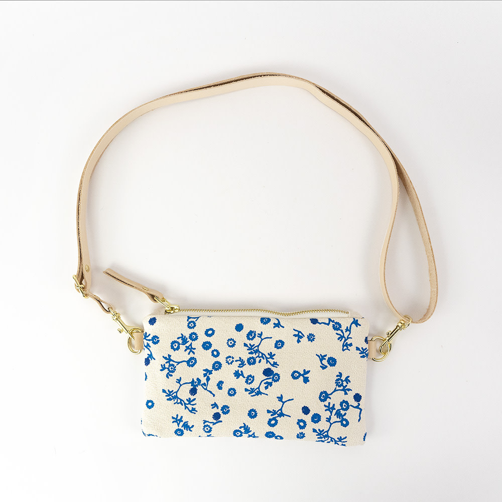 Erin Flett - Ellie Bag with Leather Strap - Royal Aster