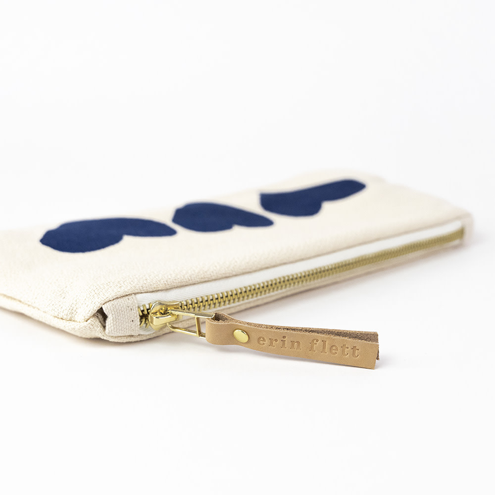 Erin Flett Laura Bag - Navy Heart