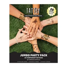 Tattly Tattly Tattoo Jumbo Party Pack - Flutter & Bloom