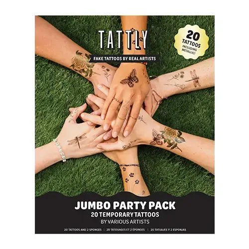 Tattly Tattoo Jumbo Party Pack - Flutter & Bloom